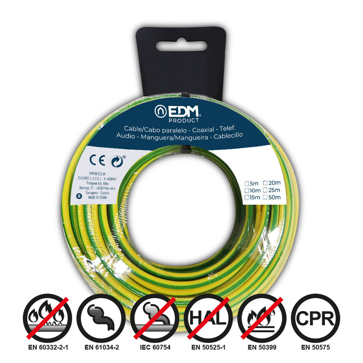 EDM cable 10 m Two-color-2