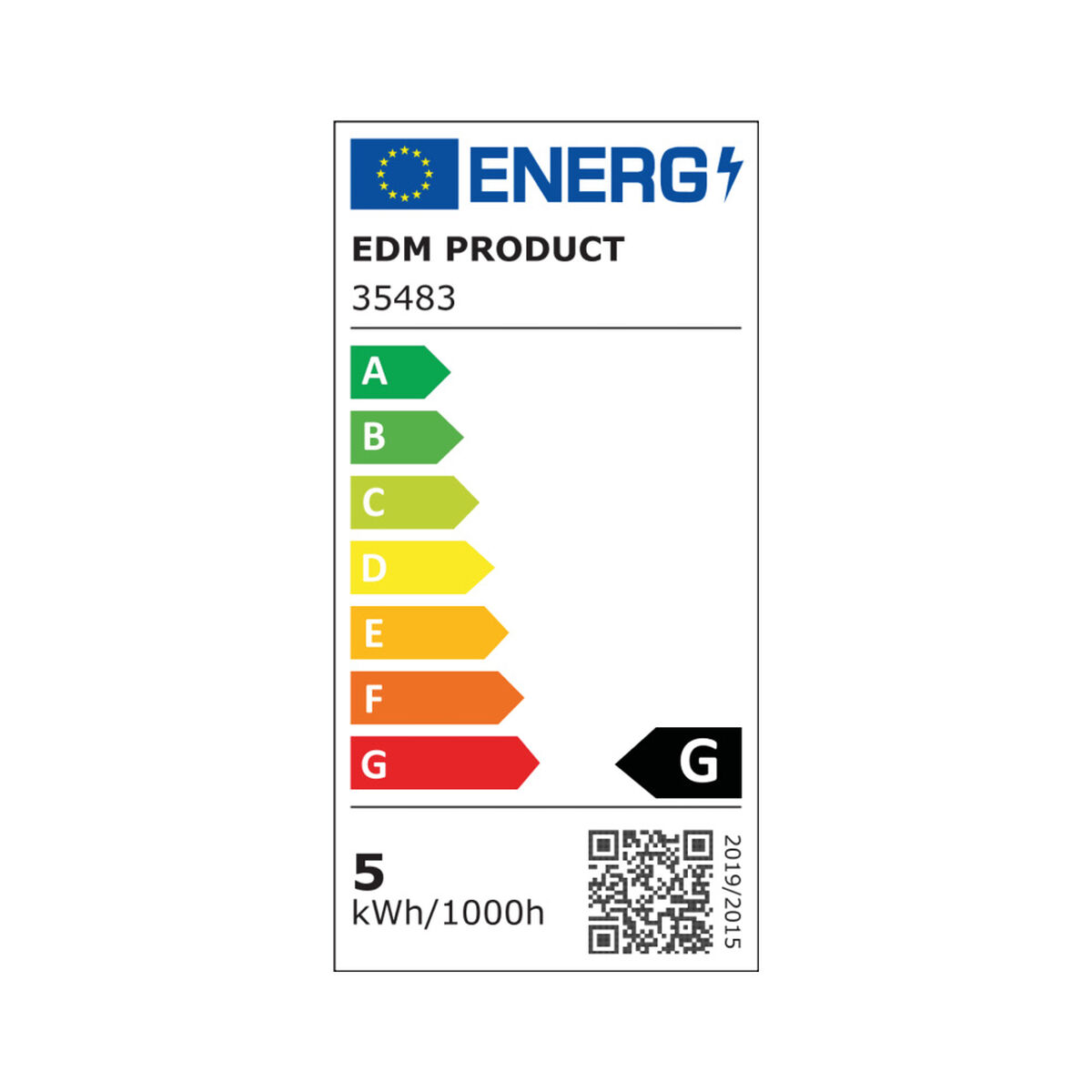 EDM LED ნათურა, რომელიც ასახავს G 5 W E14- ს 350 lm 4.5 x 8 სმ (6400 K)-4