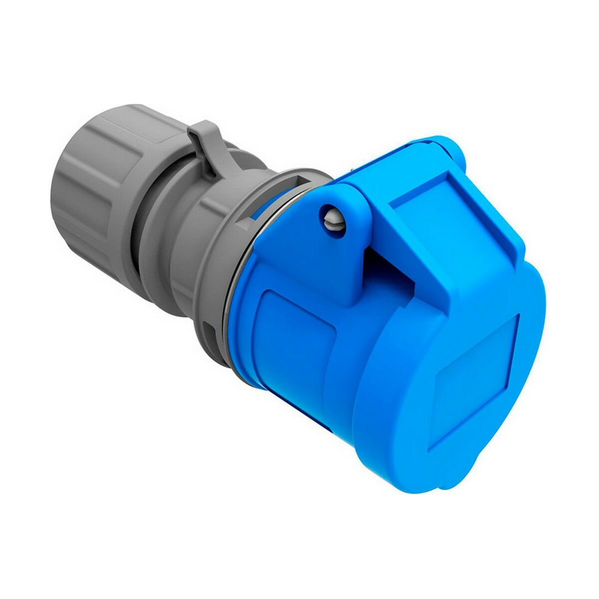 Base enchufable EDM CETAC Con cubierta Azul 250 V IP44 16 A Aire