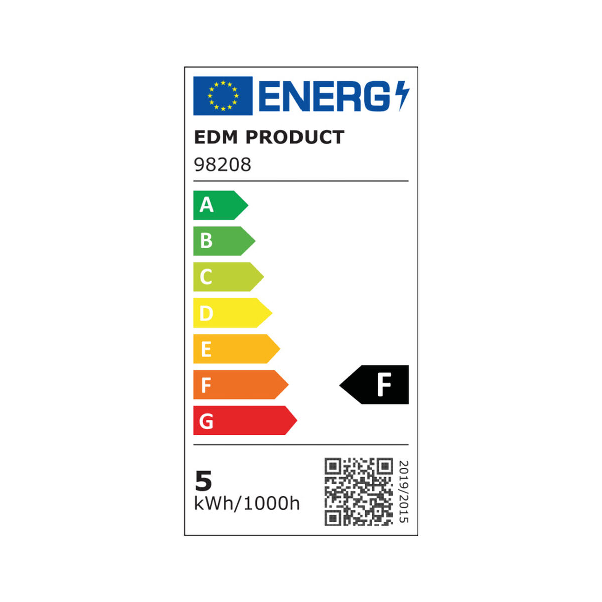 عبوة من 3 مصابيح LED EDM F 5 W GU10 450 lm U 5 X 5,5 cm (3200 K)-5