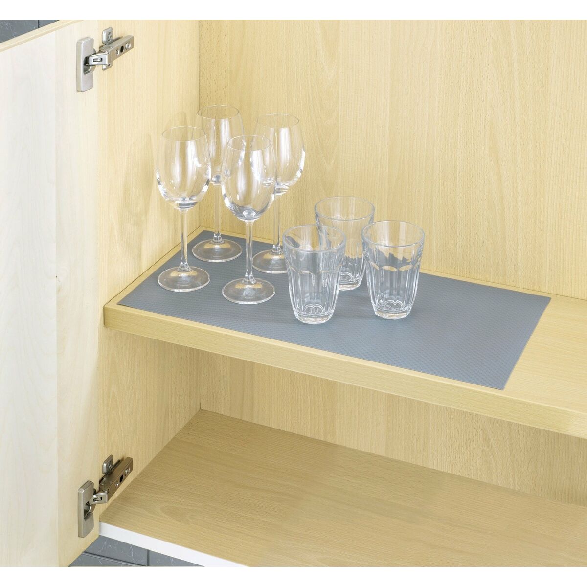 Tapete múltiplo Wenko 47040100 Caixas Cinza (50 x 150 cm)-4