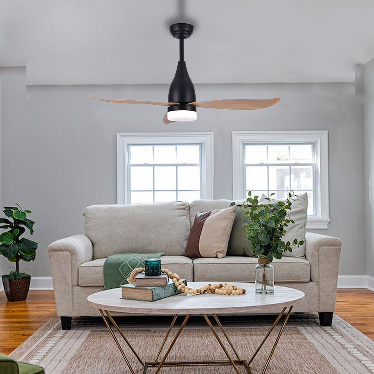 Ceiling fan with light EDM 33815 Kattegat Black 15 W 18 W 2190 Lm-5