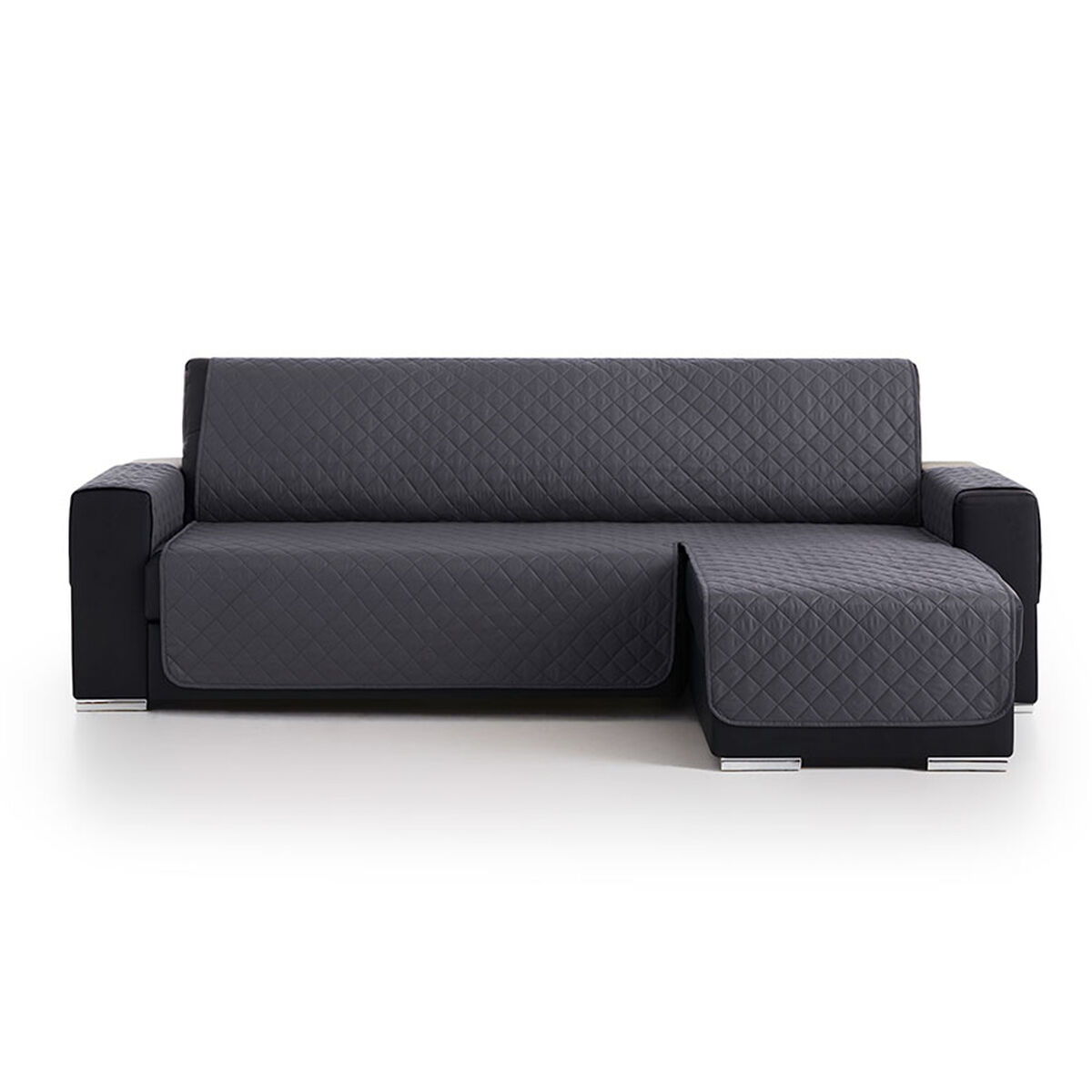 Colcha no sofá Belmarti chaise longue 240 cm Stegan