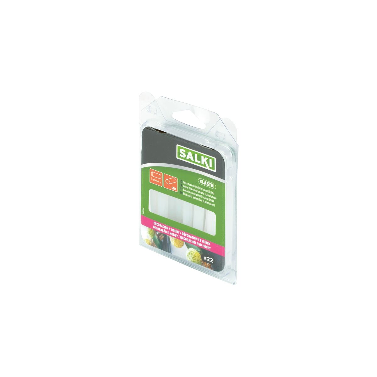 Telhas cola quente Salki 430308 Decoração  8 x 95 mm 105 g Translúcido (22 mil)-4