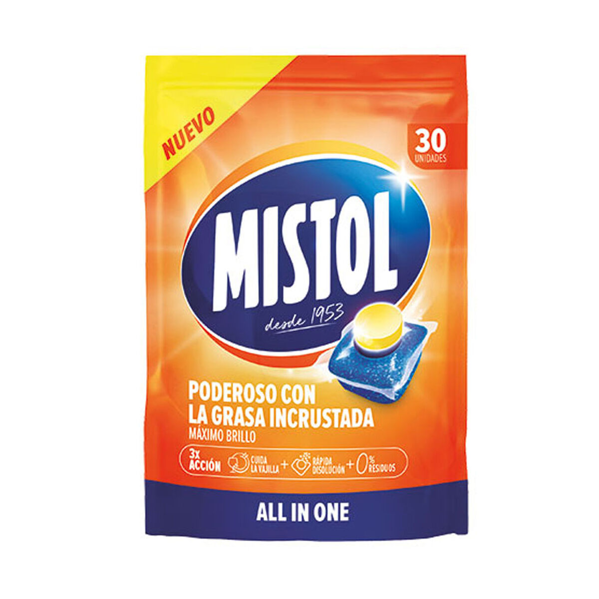 Таблетки для посудомийної машини Mistol (30 штук)